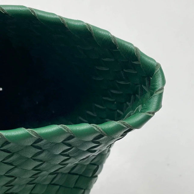Bottega Veneta Cabat Tote Green Intreccio Leather 40cm