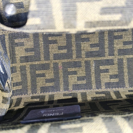 Fendi First Small Silver Shiny Calfskin Leather Clutch with Shoulder Strap