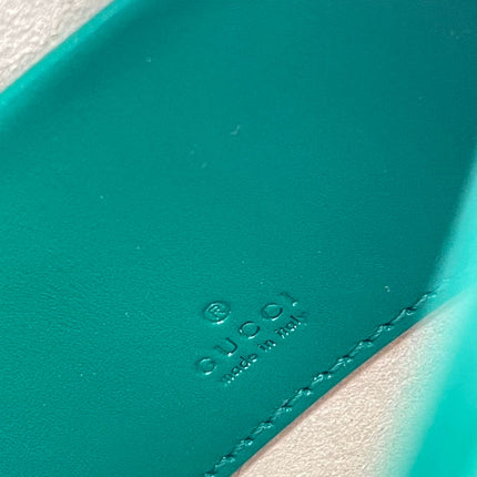 Gucci Jackie 1961 Mini Handbag in Green Leather with Adjustable Strap