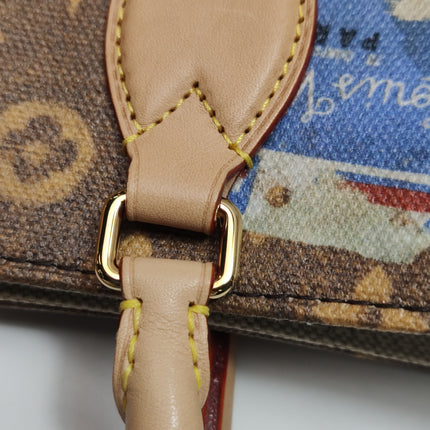 Louis Vuitton OnTheGo Large Hotel Labels Brown Monogram Crossbody Tote