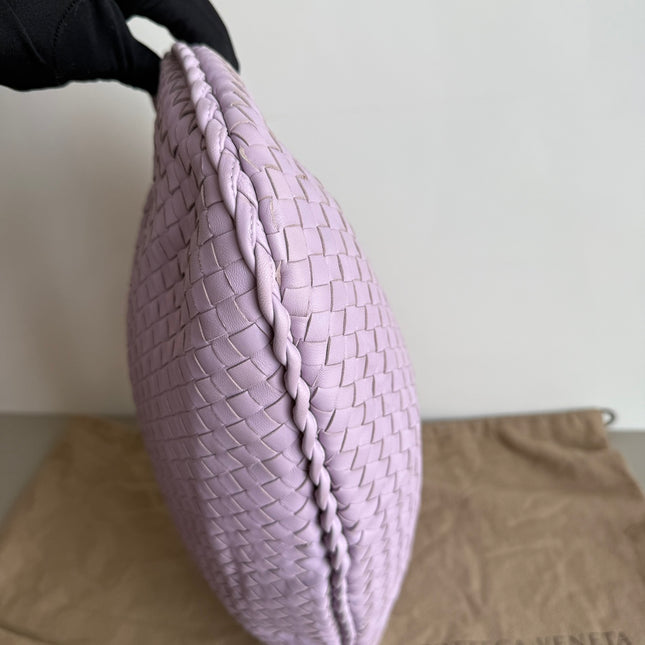 Bottega Veneta Hobo Bag Lambskin leather Lilac Purple Large 47cm