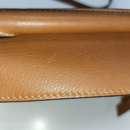 Loewe Puzzle Mini Caramel Tan Calfskin Leather Crossbody Bag