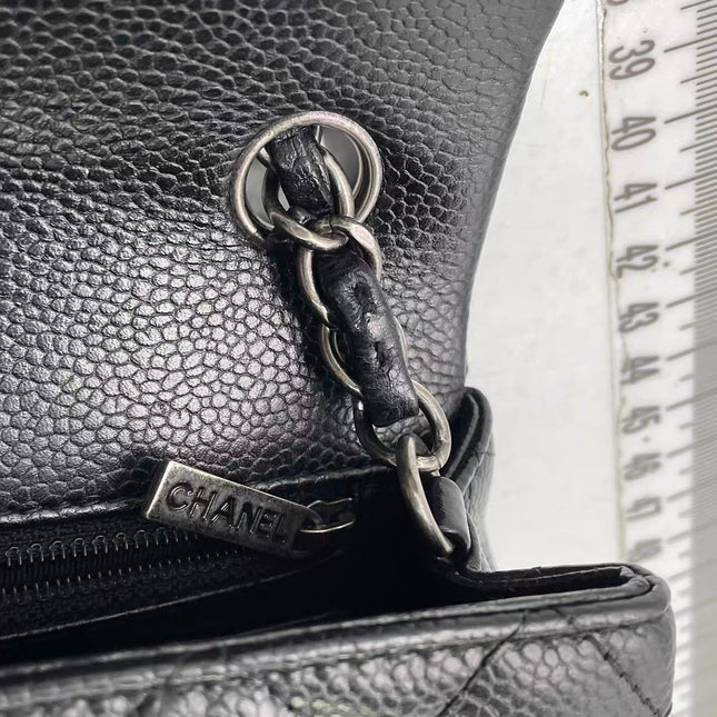 Chanel Classic Flap Mini Black Caviar Silver Hardware 2015-2016