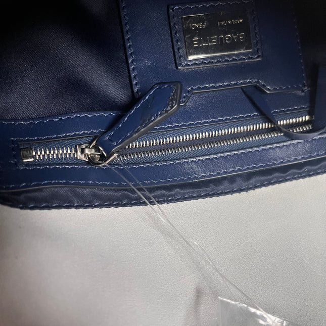 Sold FENDI Baguette Zebra-Stripe Sequin Blue Orange White