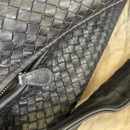 Bottega Veneta Veneta Hobo Maxi Black Tiny Fringes Leather 51cm