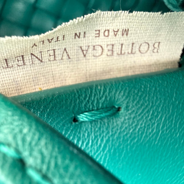 Bottega Veneta Cabat Tote Green Intreccio Leather 50cm