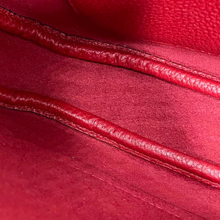 Gucci Jackie 1961 Small Red Pebbled Leather Shoulder Bag