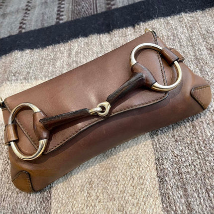 Gucci Horsebit 1955 Small Coffee Brown Leather Shoulder Bag