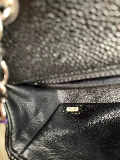 Chanel Classic Flap Mini Black Caviar Silver Hardware 2017-18