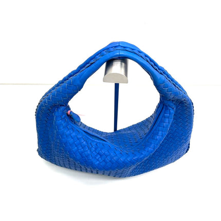 Bottega Veneta Hobo Bag Lambskin leather Royal Blue Medium 45cm