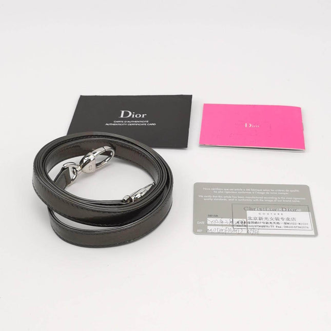 Sold Lady Dior Mini Grey Leather with Red Cannage Stitching 2011 Dior X Anselm Reyle Collection