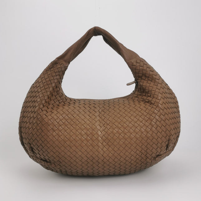Bottega Veneta Belly Hobo Milk Chocolate Brown Maxi 50cm Intrecciato Leather