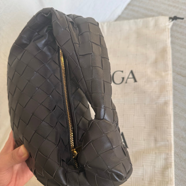 Bottega Veneta Jodie Mini Dark Chocolate Brown Leather