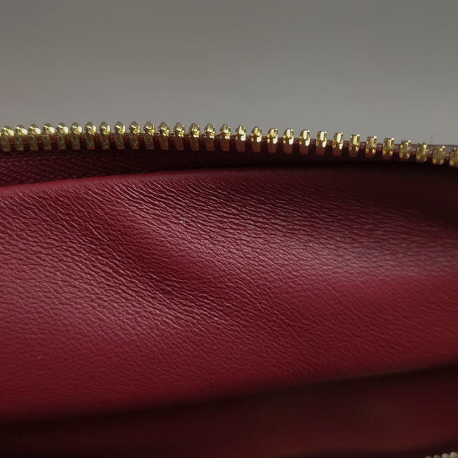 Loewe Amazona 36 Medium Burgundy Leather Dragon Lock Gold-tone Hardware