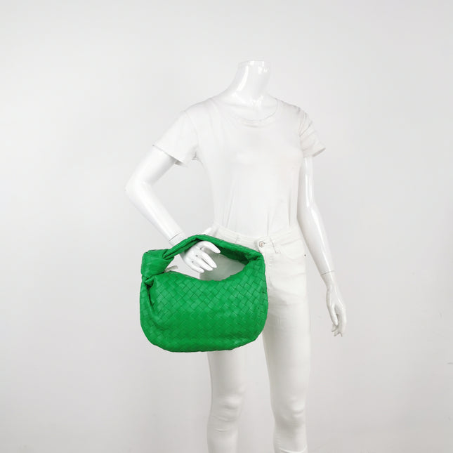Bottega Veneta Teen Jodie Leather Parakeet Green 36cm