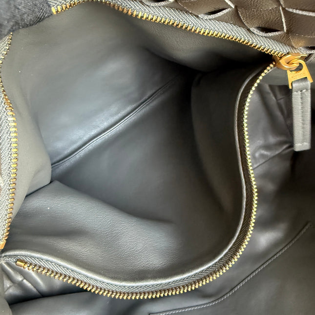 Bottega Veneta NEW Garda Tote Leather Interior Intrecciato Chocolate Brown Medium 24cm