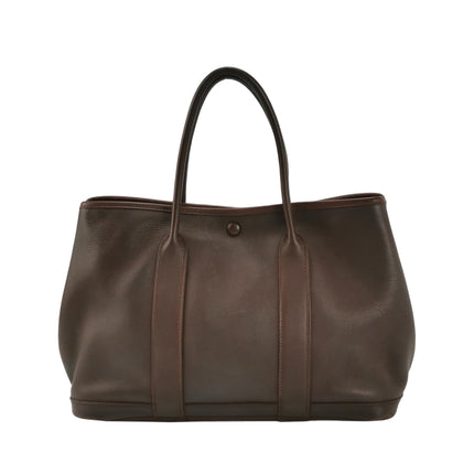Hermes Garden Party 30 Swift Leather Chocolate Brown 47 Tote-Luxbags