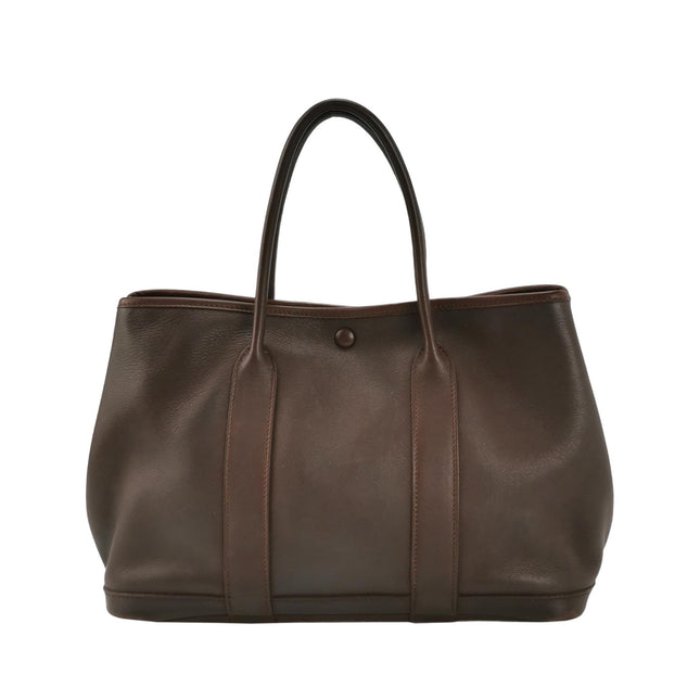 Hermes Garden Party 30 Swift Leather Chocolate Brown 47 Tote-Luxbags