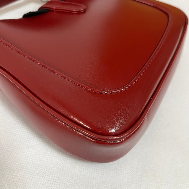 Gucci Jackie 1961 Mini Red Burgundy Leather Bag