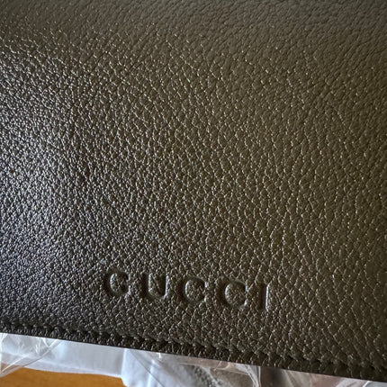 Gucci Softbit Maxi Shoulder Bag Olive Green Calfskin Leather 2024