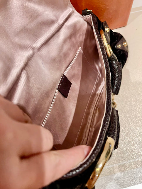 Sold Gucci Horsebit 1955 Large Velvet Purple Shoulder Bag