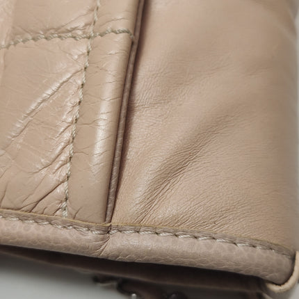 Chanel Deauville Tote Medium Pink Leather Leather Chain Straps