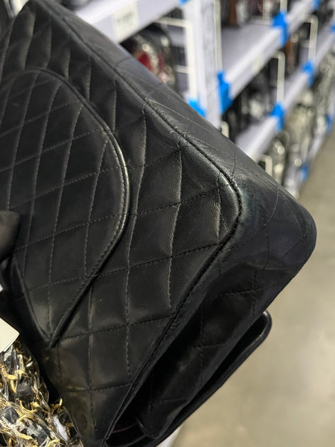 Chanel Classic Flap Medium Black Lambskin Leather Gold Hardware 2009-2010
