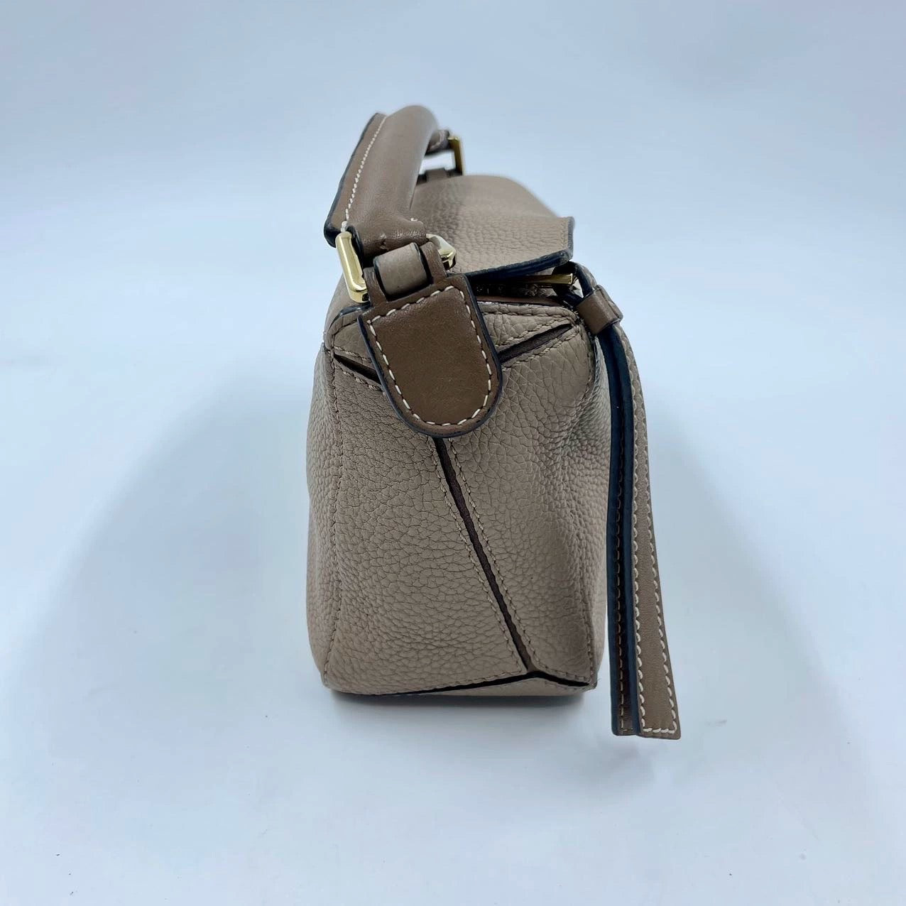 Loewe Puzzle Mini Sandy Beige Calfskin Leather Crossbody Bag