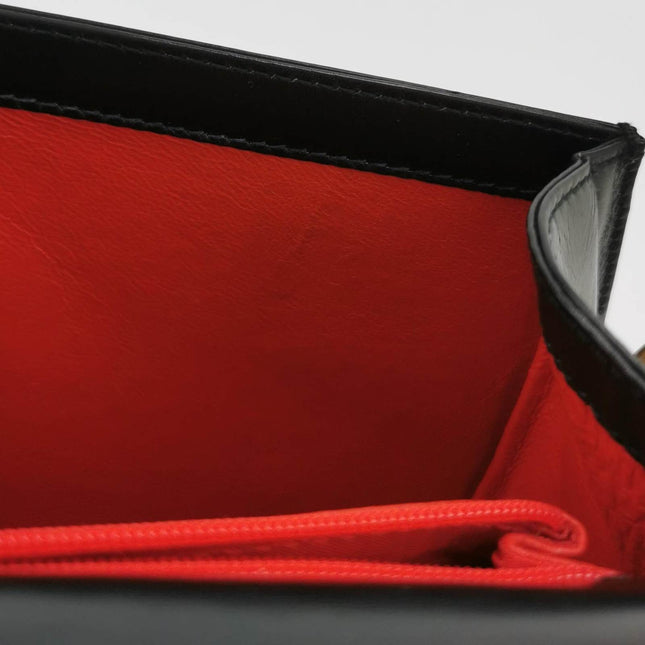 Sold Gucci Bamboo 1947 Black Leather Medium Crossbody Bag
