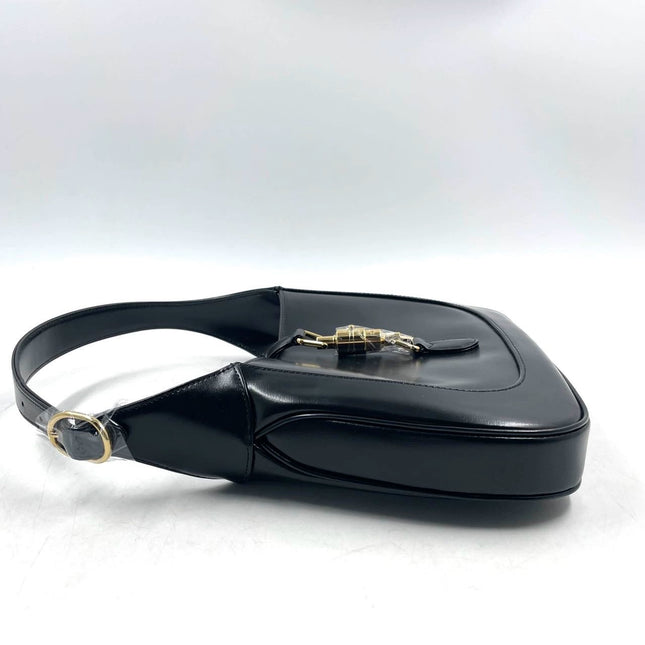 Sold Gucci Jackie 1961 Black Leather Bag with Adjustable Strap Never Worn