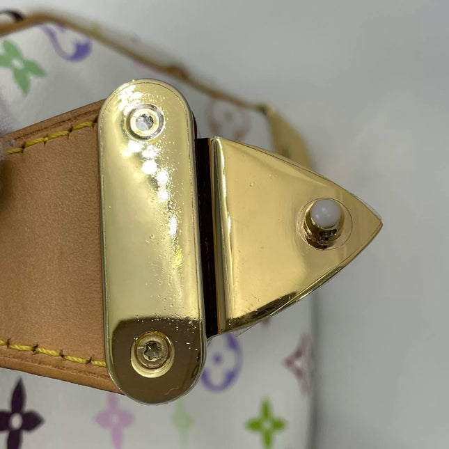 Louis Vuitton x Takashi Murakami Speedy 30 Lock White Multicolor