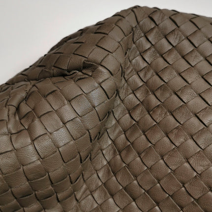Bottega Veneta Belly Hobo Intreccio Leather Grey Large 54cm