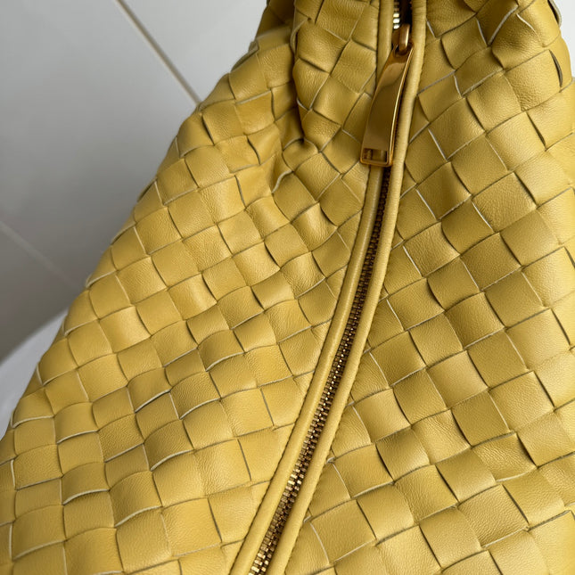 Bottega Veneta Jodie Small Yellow Lambskin Leather