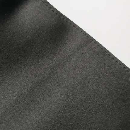 Fendi Baguette Black Silk Crystal Buckle Crossbody Bag