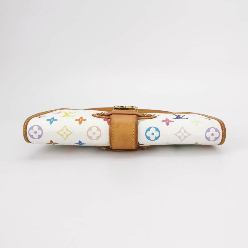 Louis Vuitton x Takashi Murakami Shirley Shoulder Bag White Multicolor