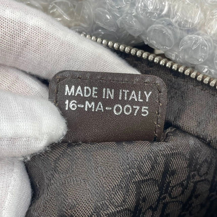 Dior Flight Medium Brown Shearling Leather Shoulder Bag