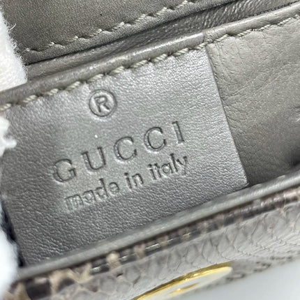 Sold Gucci Bamboo 1947 Night Mini Python Evening Bag with Chain