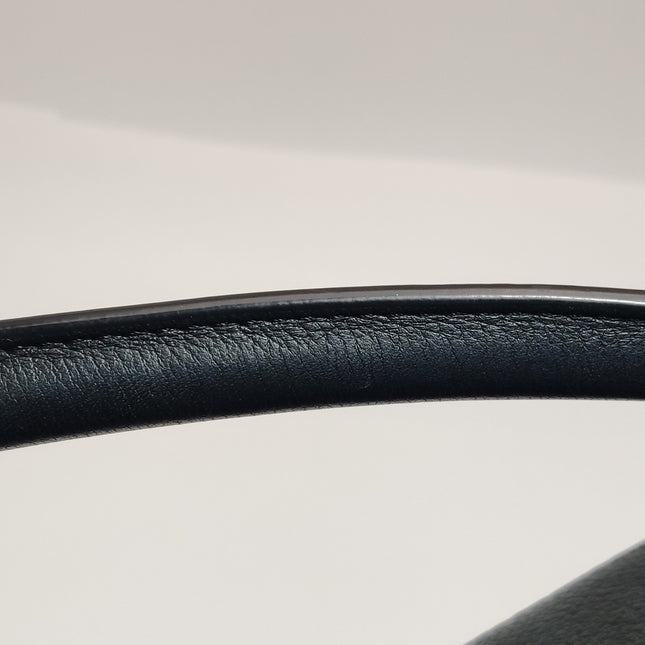 Loewe Puzzle Small Black Grained Leather White Logo