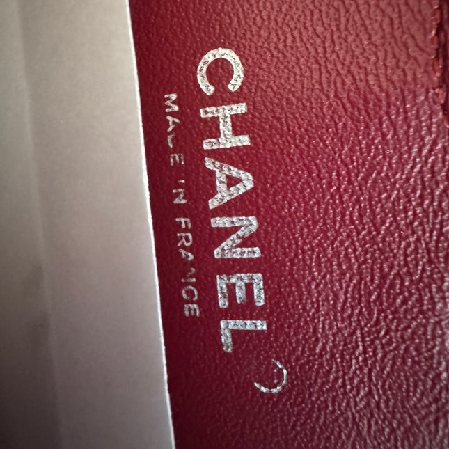 Chanel Classic Flap Medium Burgundy Patent Leather Silver HW, 2010-2011