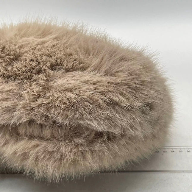 Fendi Baguette Soft Beige Fluffy Fur Shoulder Bag