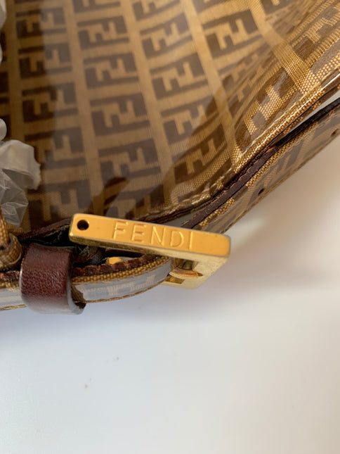 Sold FENDI Baguette Zucchini Print Patent Leather