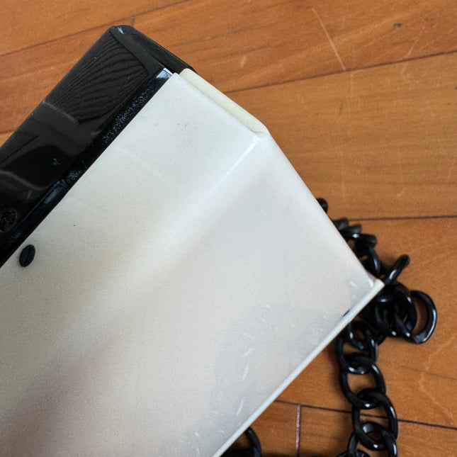 Chanel Acrylic Flap Small Two-tone Black and White Shoulder Bag