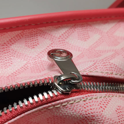 Goyard Artois Tote PM Medium Pink With Zipper and Reinforced Corners 2018