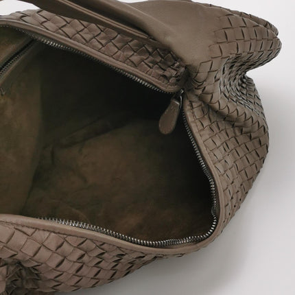 Bottega Veneta Belly Hobo Intreccio Leather Grey Large 54cm