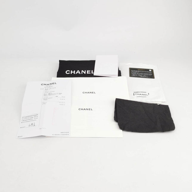 Chanel Chain Infinity Top Handle Caviar Leather Flap Satchel Red