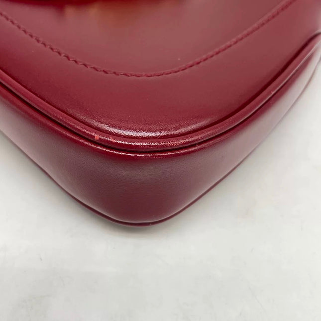 Gucci Jackie 1961 Mini Red Burgundy Leather Bag