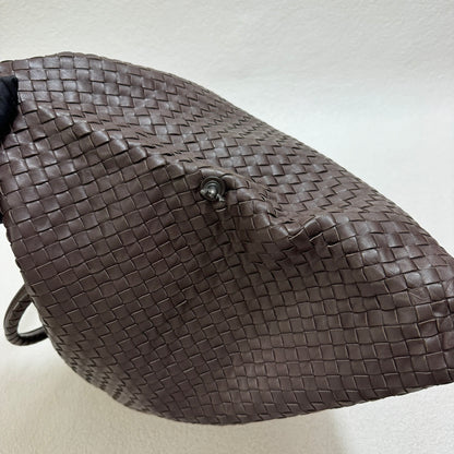 Sold Bottega Veneta Maxi Convertible Tote Bag Hobo Milk Chocolate Brown Leather Two-way Carry 50cm