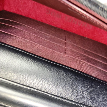 Chanel Wallet on Chain Classic Flap Black Lambskin Leather Silver Hardware