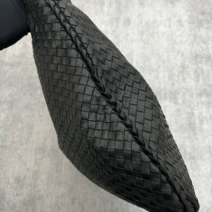 Bottega Veneta Veneta Hobo Maxi Black Leather 52cm