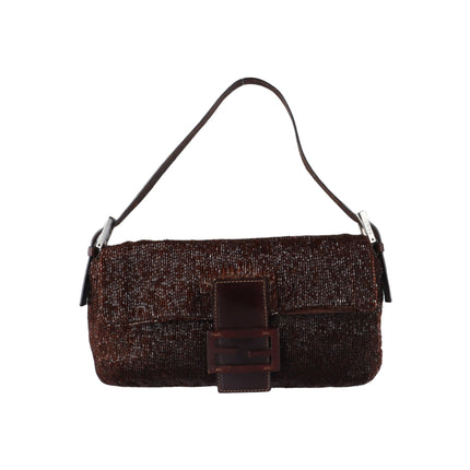 Sold FENDI Baguette chocolate brown beads excellent condition-Luxbags